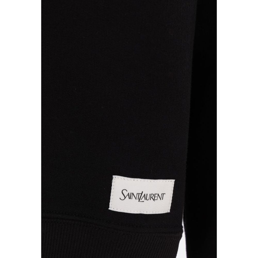 Saint Laurent Black Cotton Sweatshirt | Regal Royce