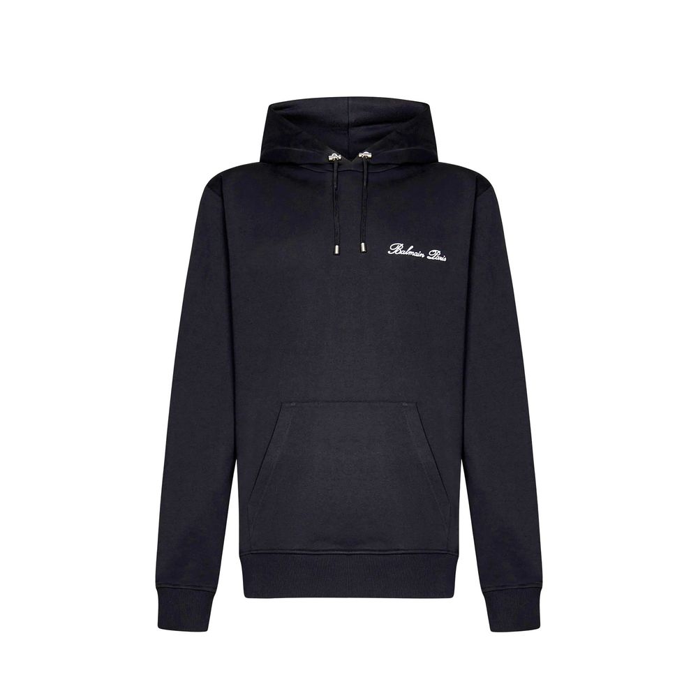 Balmain Black Cotton Sweatshirt | Regal Royce