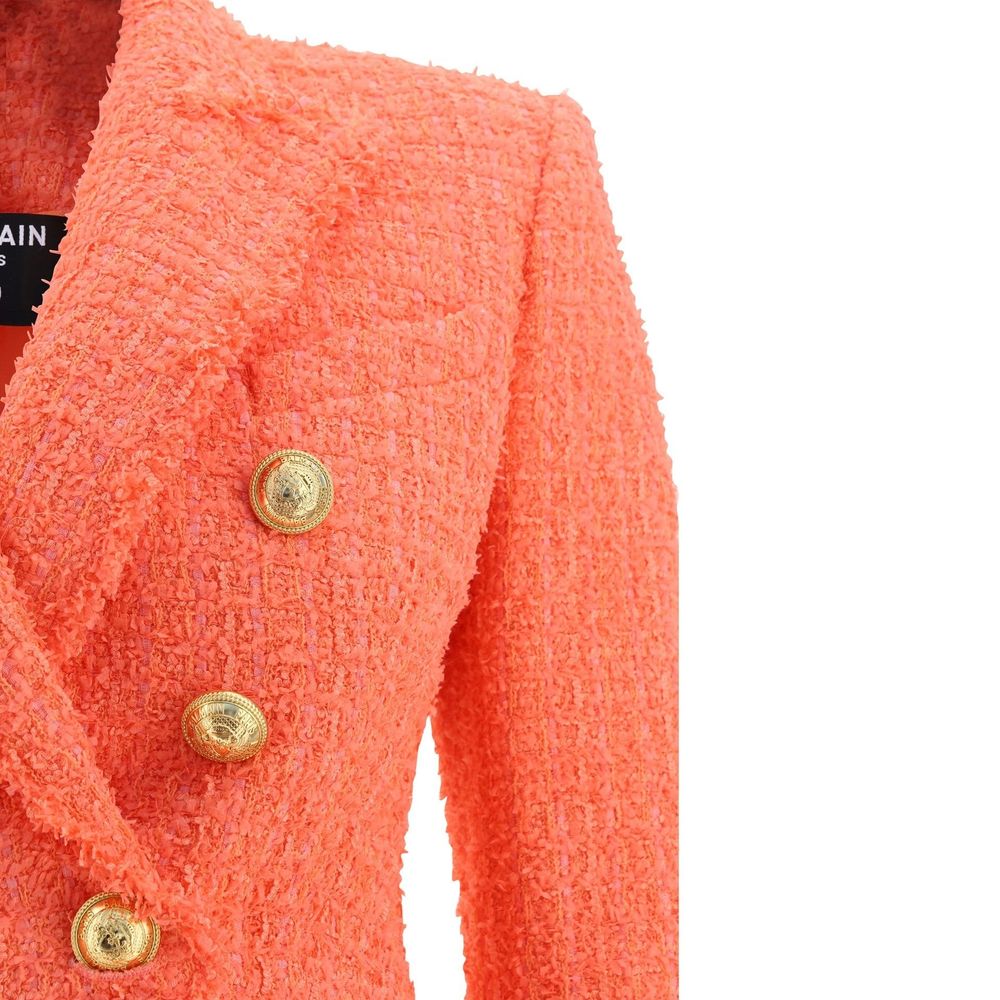 Balmain Orange Cotton Blazer | Regal Royce