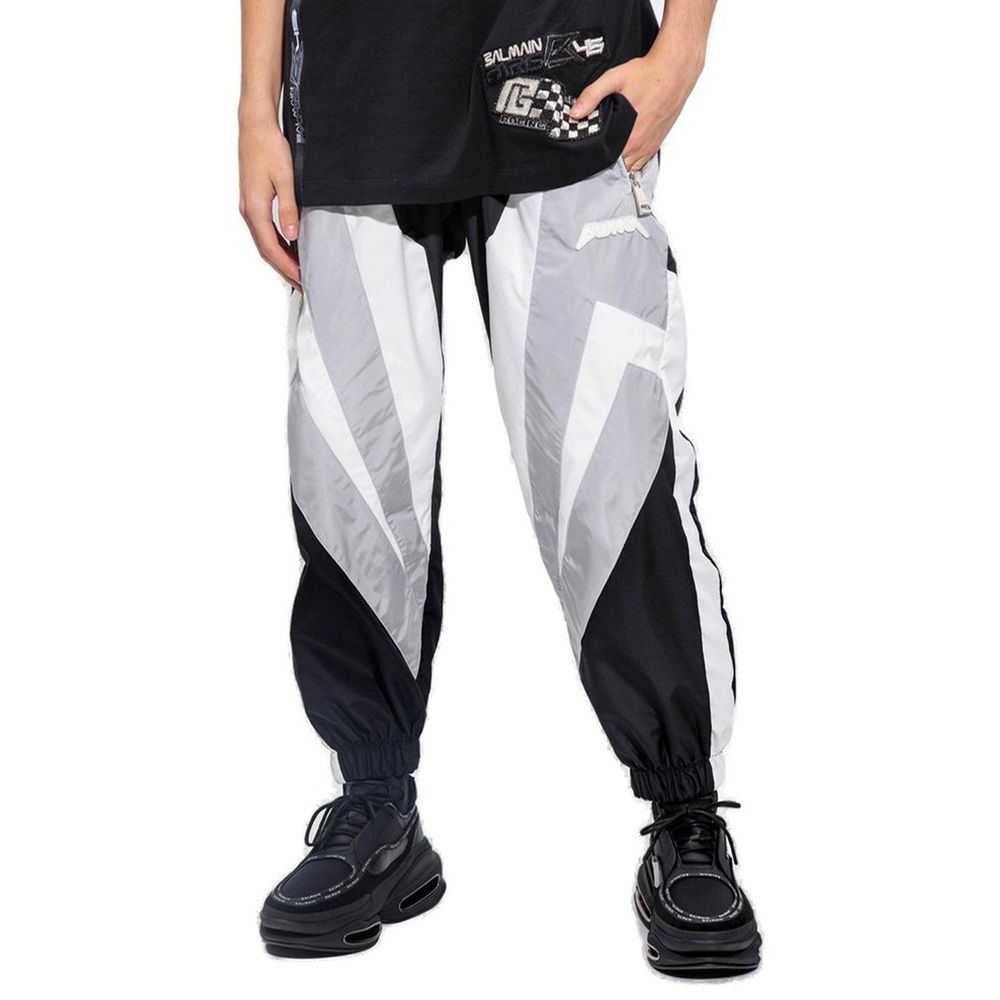 Balmain Black Polyester Athletic Pants | Regal Royce