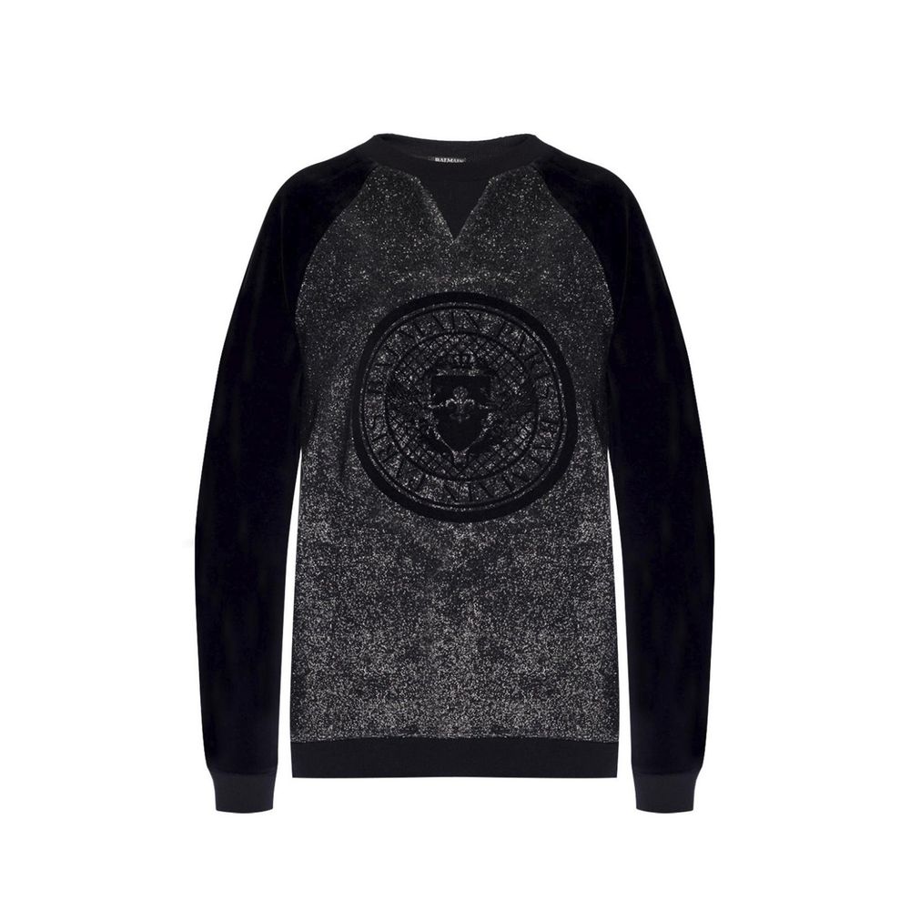 Balmain Black Elastane Sweatshirt | Regal Royce