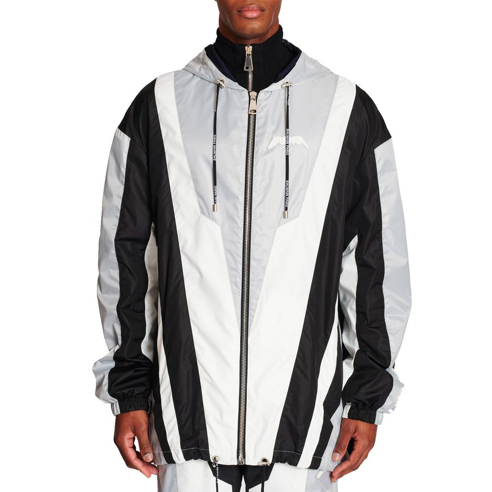 Balmain Black Polyester Shell Jacket | Regal Royce
