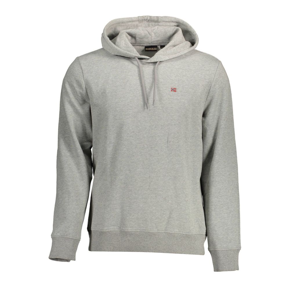 Napapijri Gray Cotton Hoodie | Regal Royce