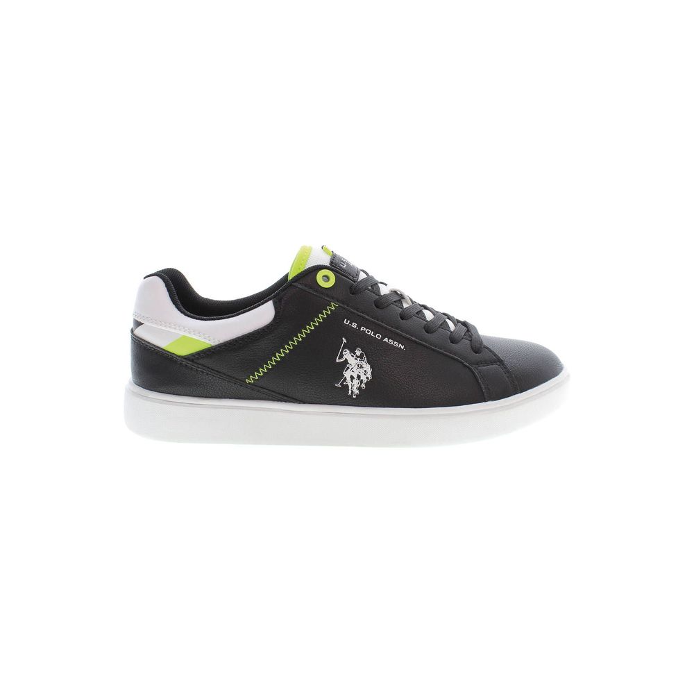 U.S. POLO ASSN. Black Polyester Low Top Sneakers | Regal Royce