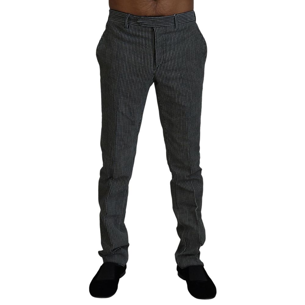 BENCIVENGA Black Cotton Dress Pants | Regal Royce