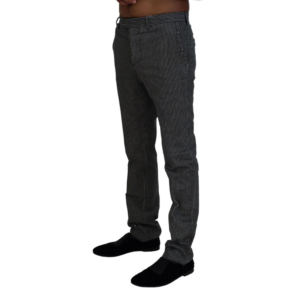 BENCIVENGA Black Cotton Dress Pants | Regal Royce