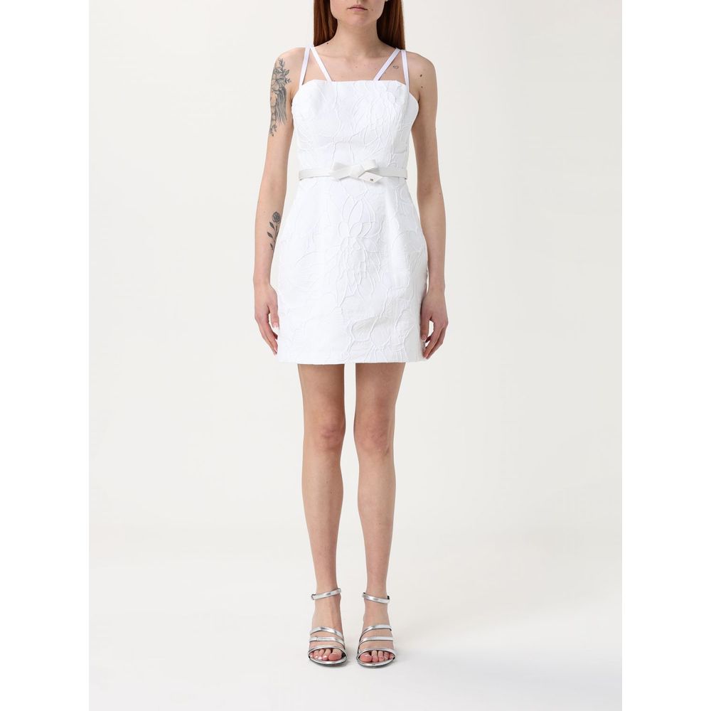 Elisabetta Franchi Bicolor Polyester Casual Dress | Regal Royce