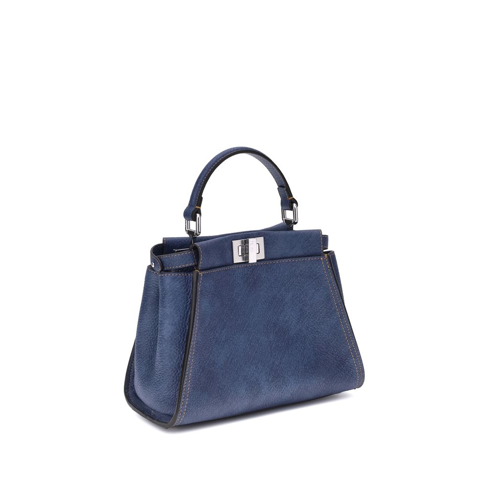 Fendi Blue Calf Leather Bos Taurus Shoulder Bag | Regal Royce