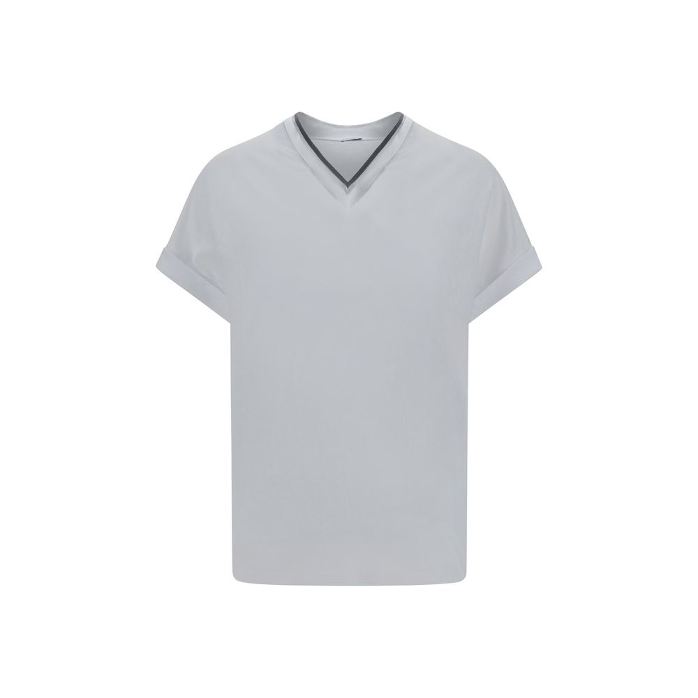 Brunello Cucinelli White Cotton T-Shirt | Regal Royce