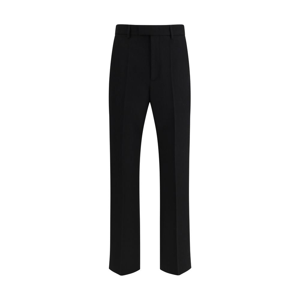 Valentino Black Fleece Wool Dress Pants | Regal Royce