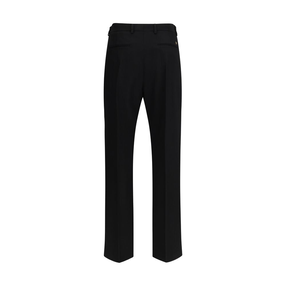Valentino Black Fleece Wool Dress Pants | Regal Royce