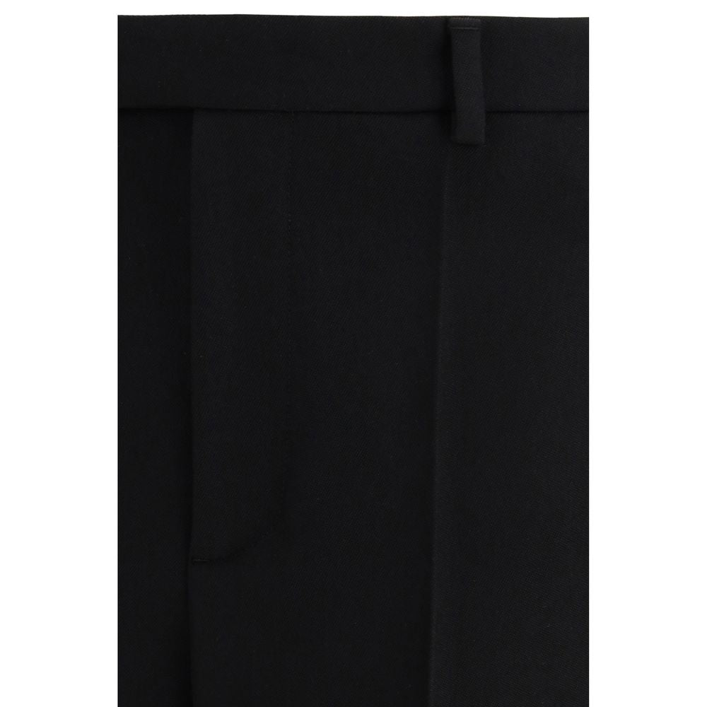 Valentino Black Fleece Wool Dress Pants | Regal Royce