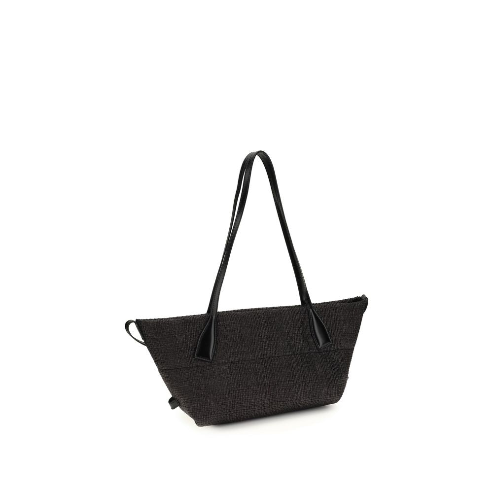 Balmain Black Raffia Shoulder Bag | Regal Royce
