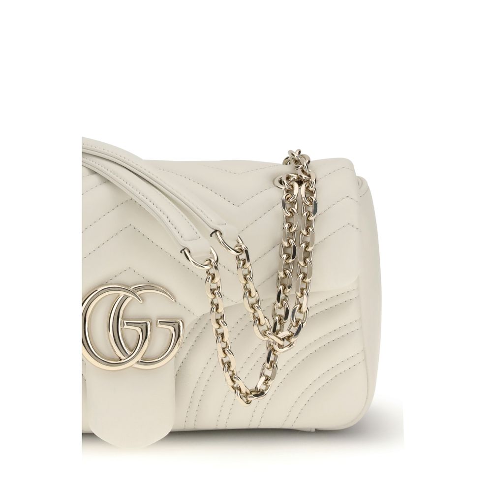 Gucci White Calf Leather Bos Taurus Shoulder Bag | Regal Royce