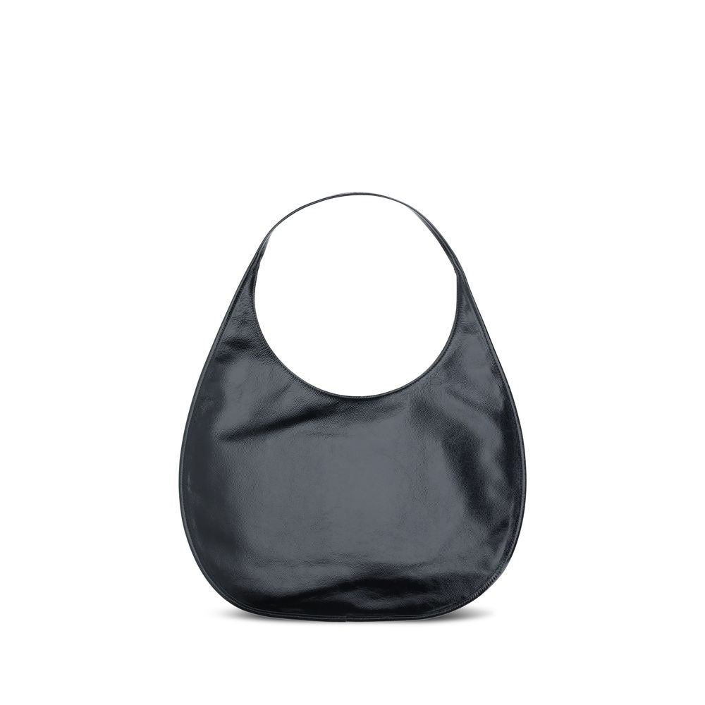 Courrèges Black Calf Leather Bos Taurus Shoulder Bag | Regal Royce