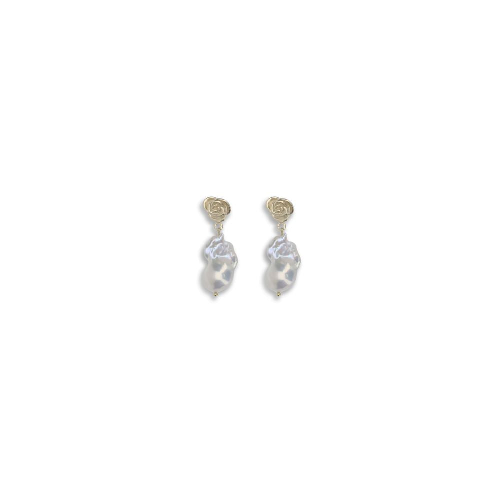 Magda Butrym Gold Pearl Earrings | Regal Royce