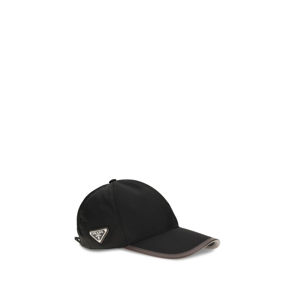 Prada Black Recycled Polyamide Cap (Baseball Hat) | Regal Royce
