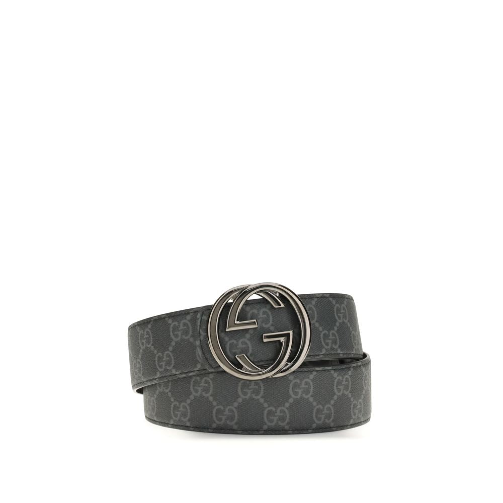 Gucci Black Calf Leather Bos Taurus Regular Belt | Regal Royce
