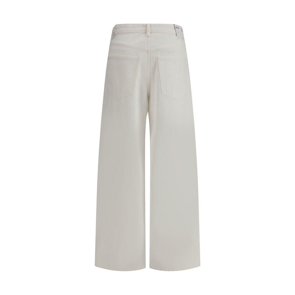 Agolde White Cotton Jeans Denim | Regal Royce