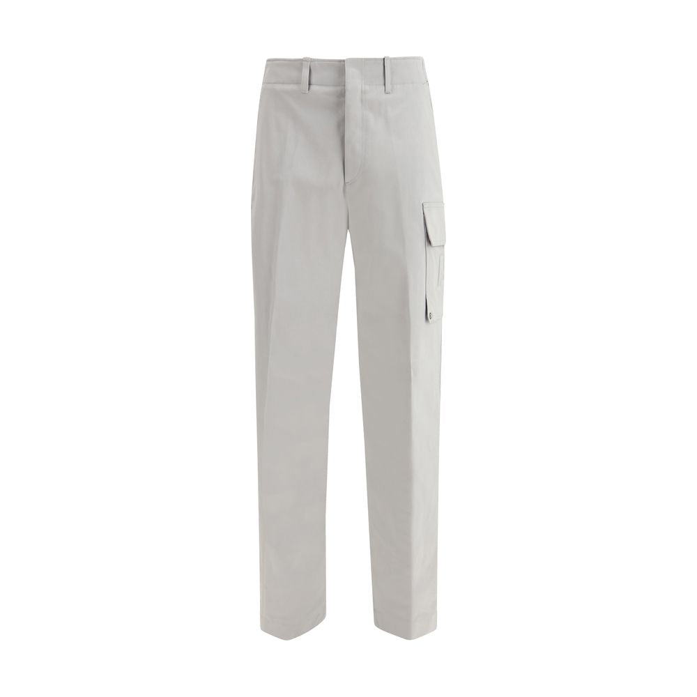 Fendi Silver Cotton Cargo Pants | Regal Royce