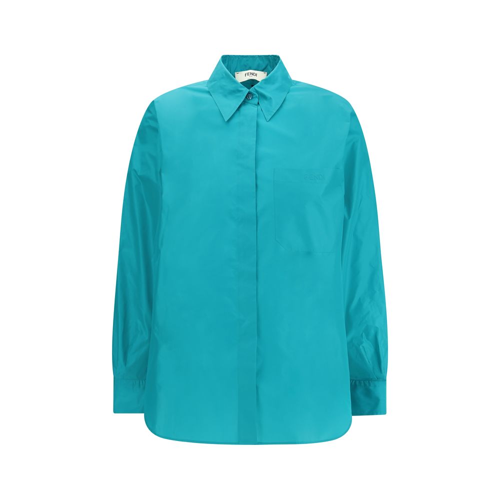 Fendi Light Blue Silk Dress Shirt | Regal Royce