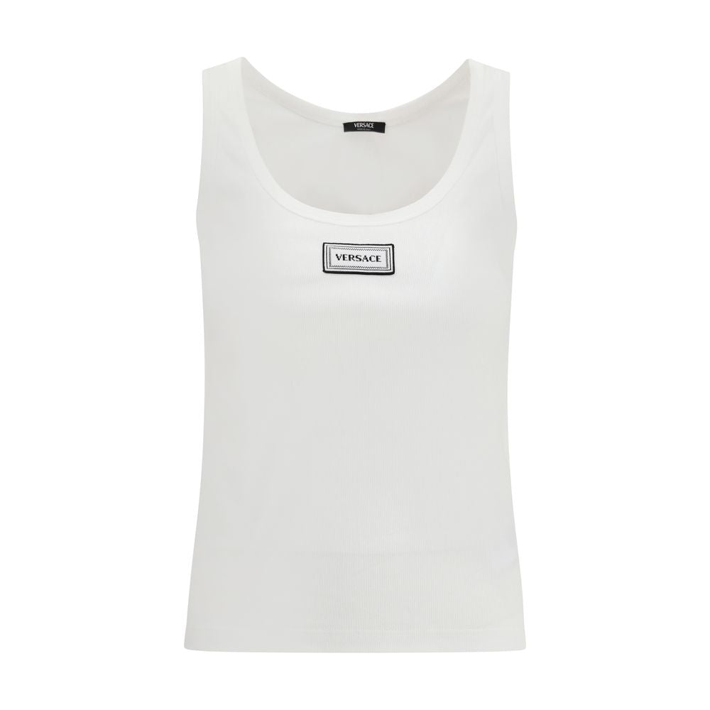 Versace White Cotton Top | Regal Royce