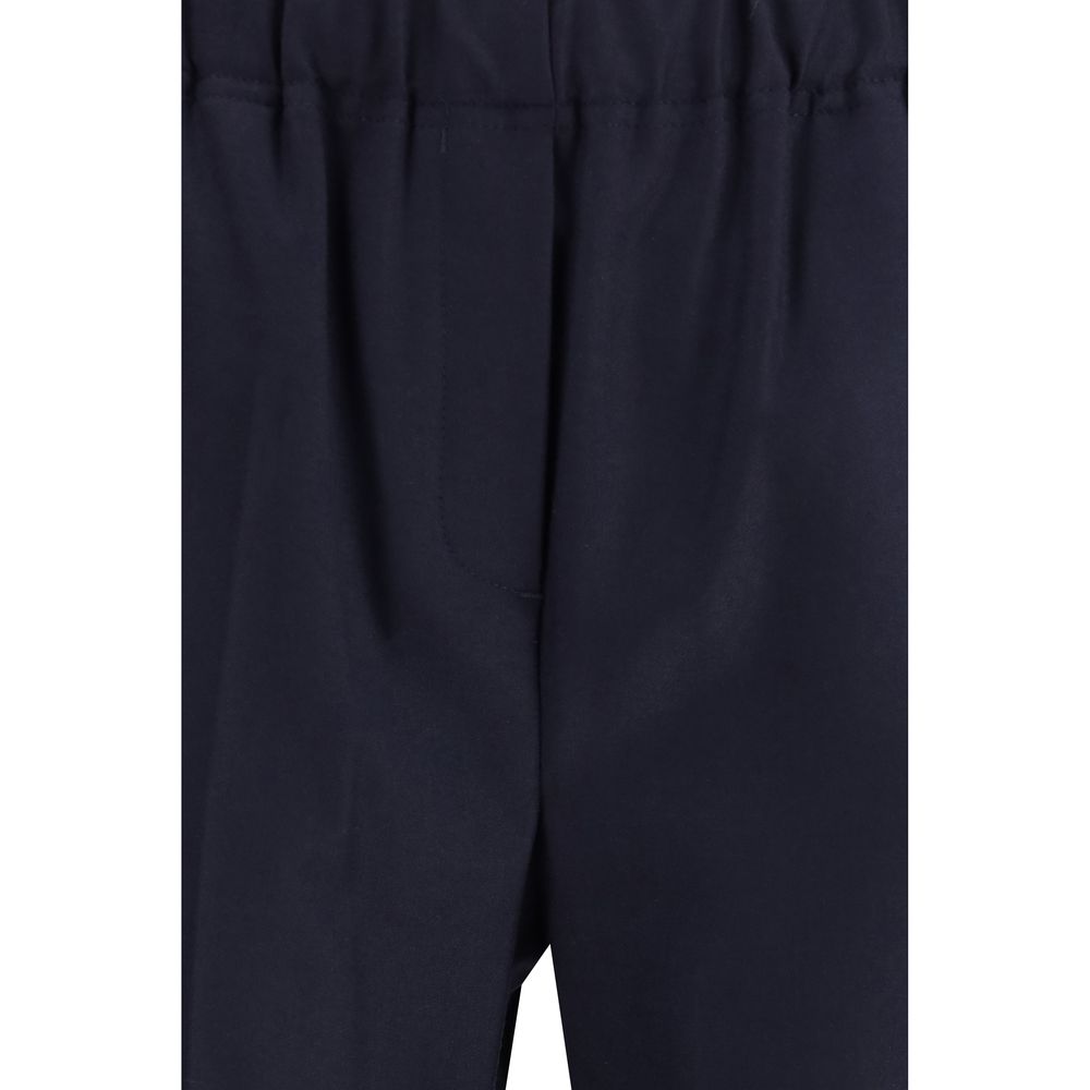 Max Mara Blue Wool Casual Pants | Regal Royce