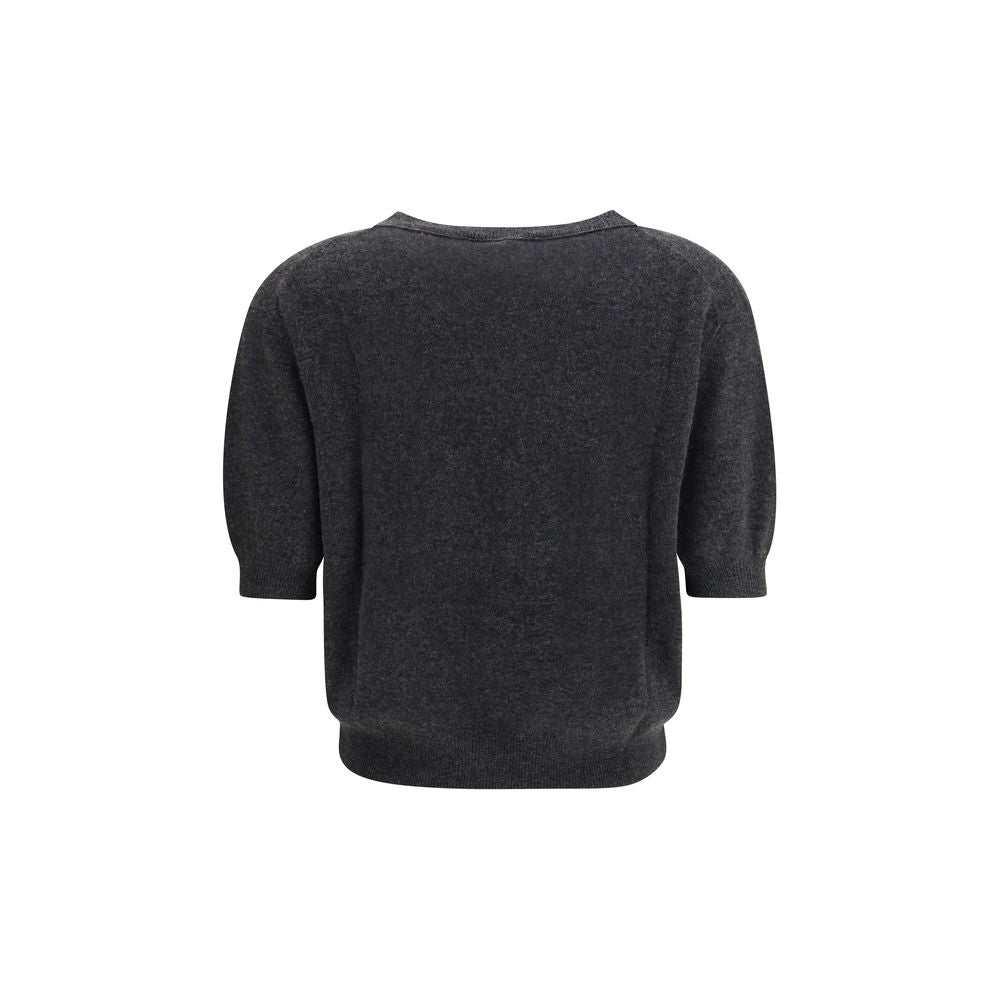 Lisa Yang Gray Fleece Wool T-Shirt | Regal Royce