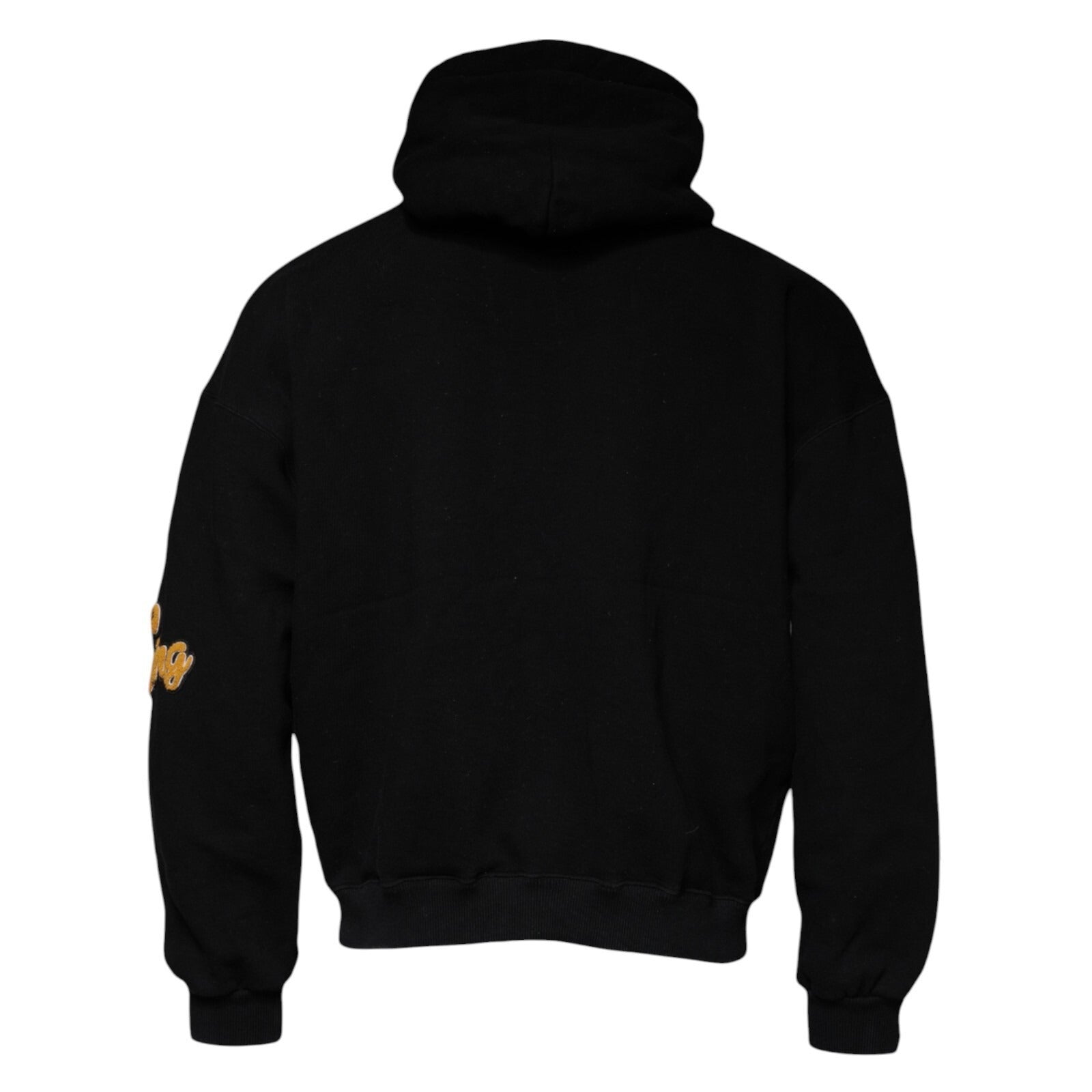 Dolce & Gabbana Black Paradiso Hooded Men Sweatshirt Sweater | Regal Royce