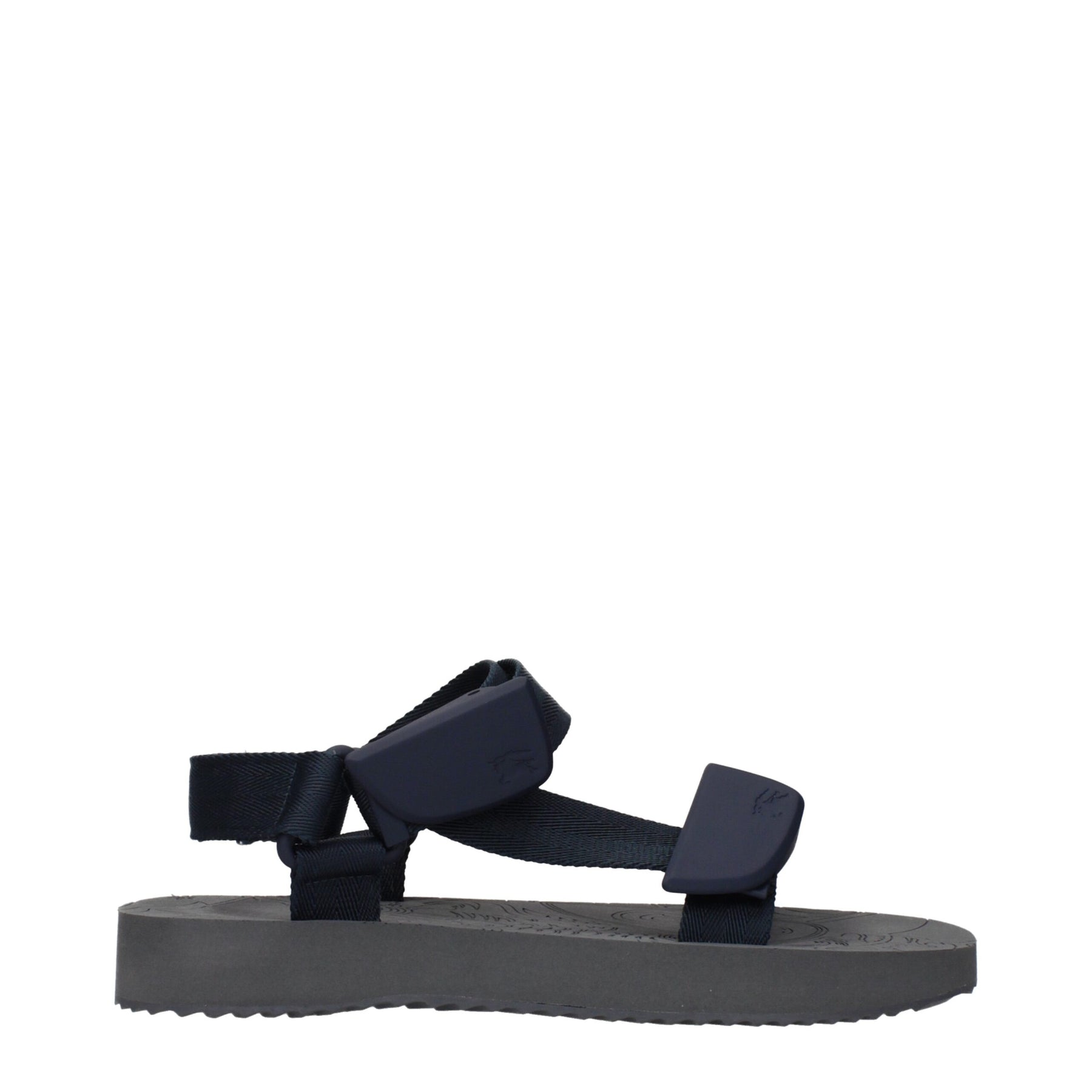 Burberry Blue Fabric Flat Sandals | Regal Royce