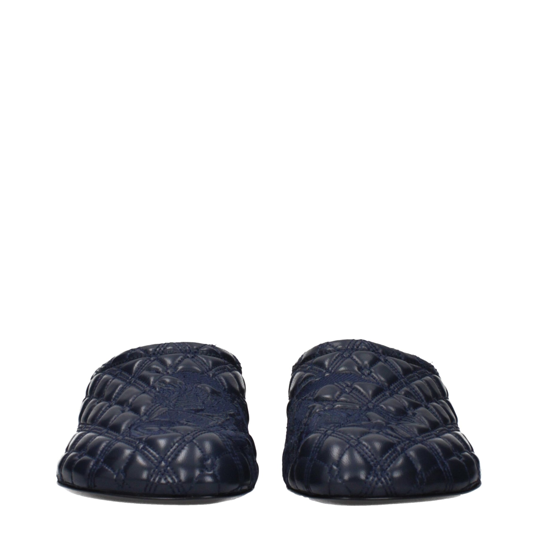 Burberry Blue Leather Slippers | Regal Royce