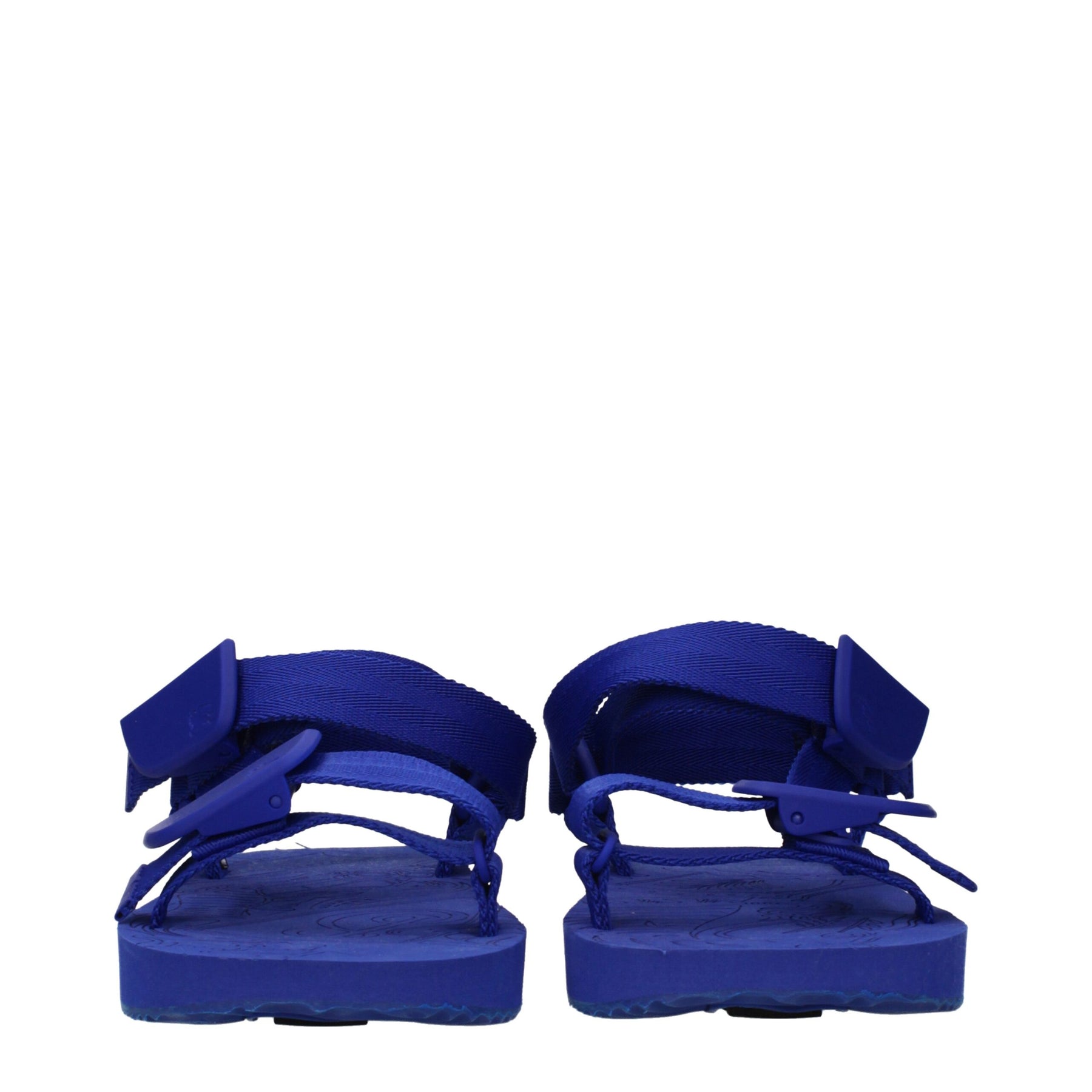 Burberry Blue Fabric Flat Sandals | Regal Royce