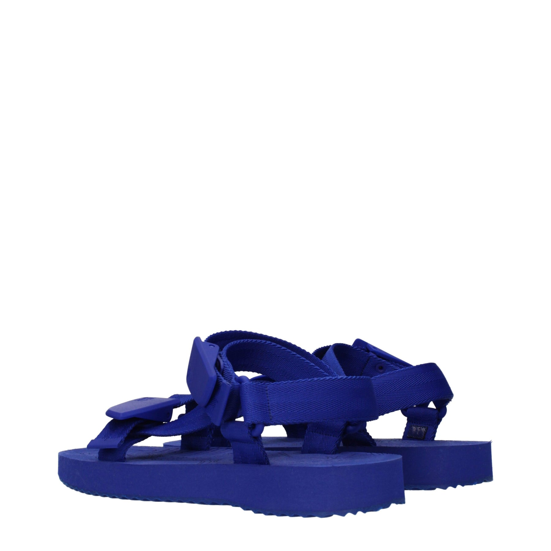 Burberry Blue Fabric Flat Sandals | Regal Royce