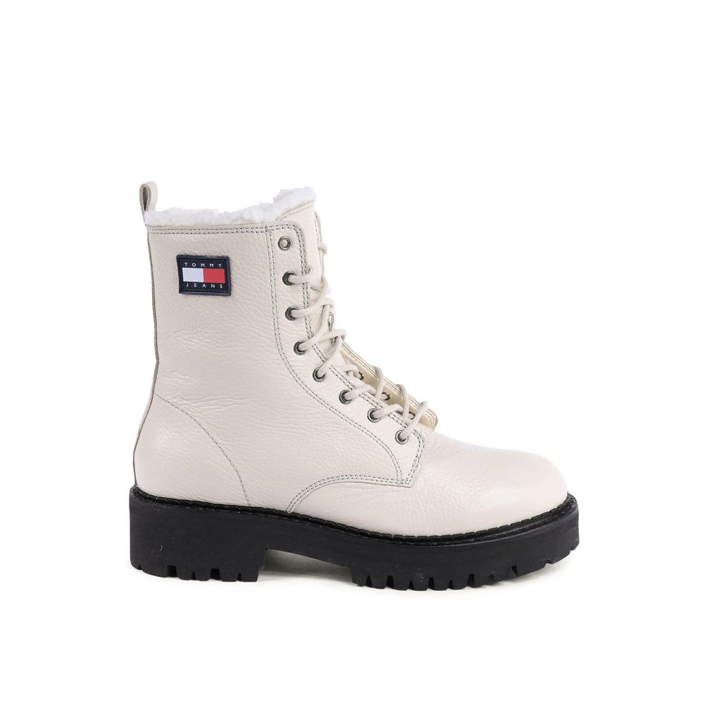 Tommy Hilfiger Beige Leather Ankle Boots | Regal Royce