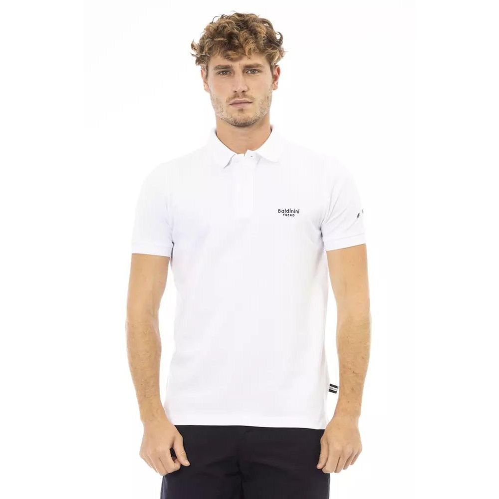 Baldinini Trend Black Cotton Polo Shirt | Regal Royce