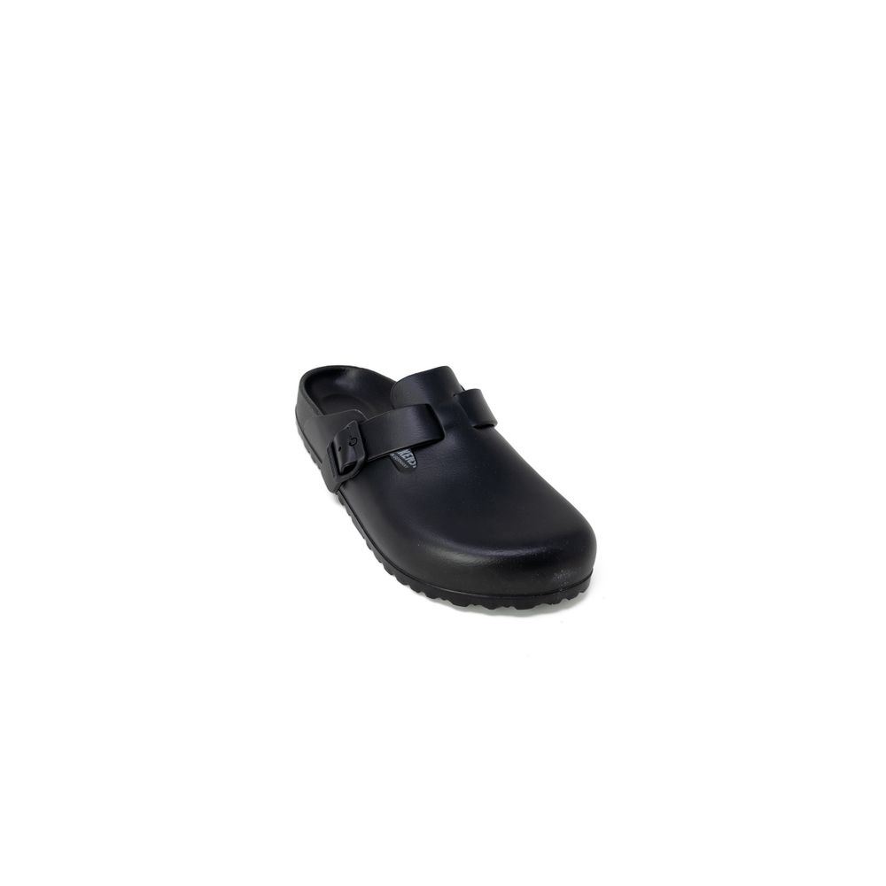 Birkenstock Black Artificial Leather Slippers | Regal Royce