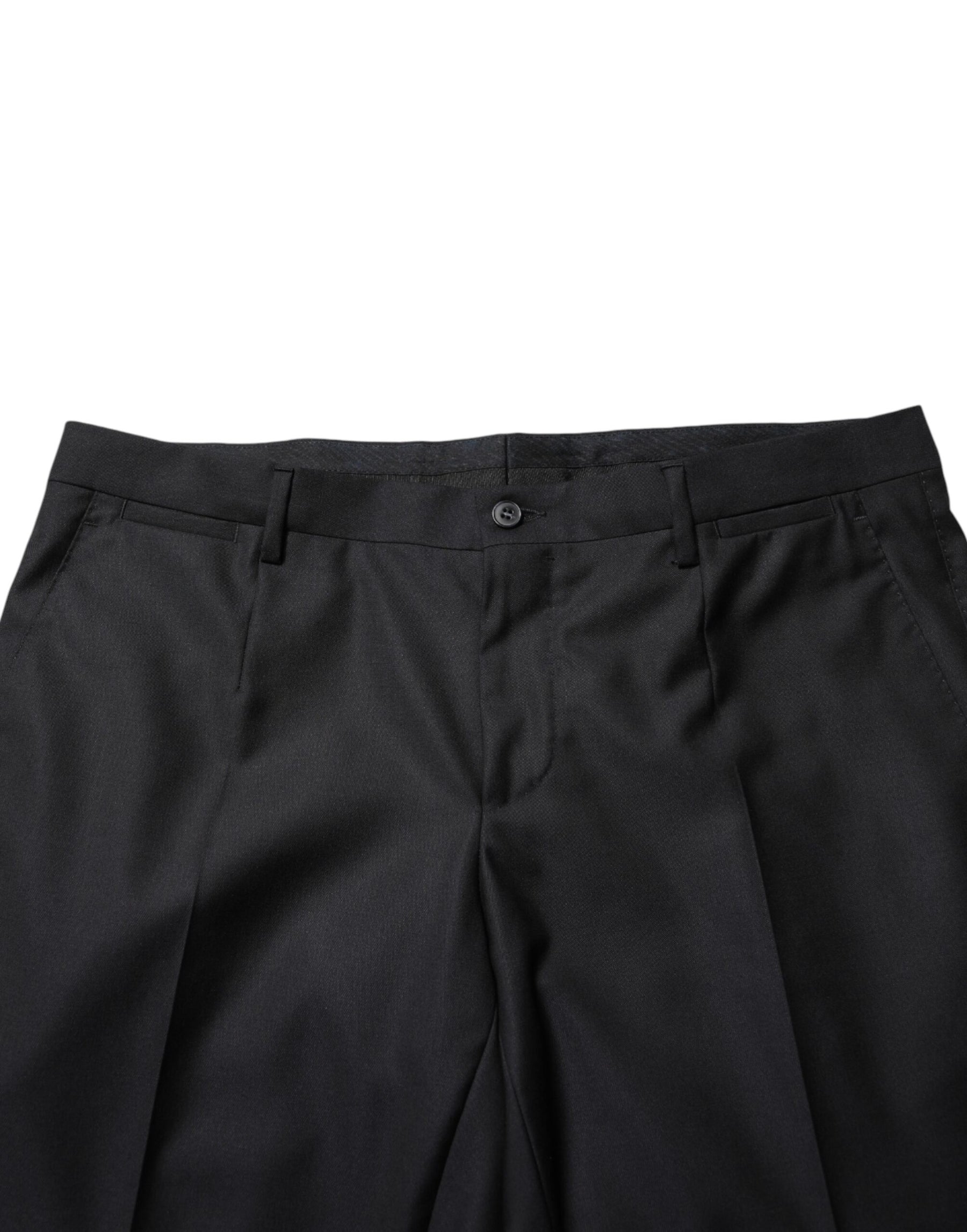 Dolce & Gabbana Black Wool Skinny Dress Formal Trouser Pants | Regal Royce