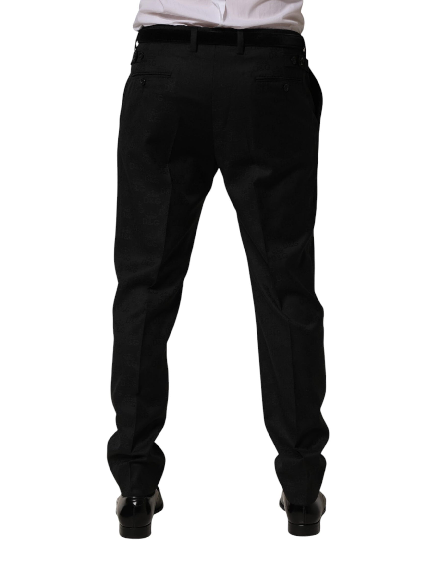 Dolce & Gabbana Black Wool Skinny Dress Formal Trouser Pants | Regal Royce