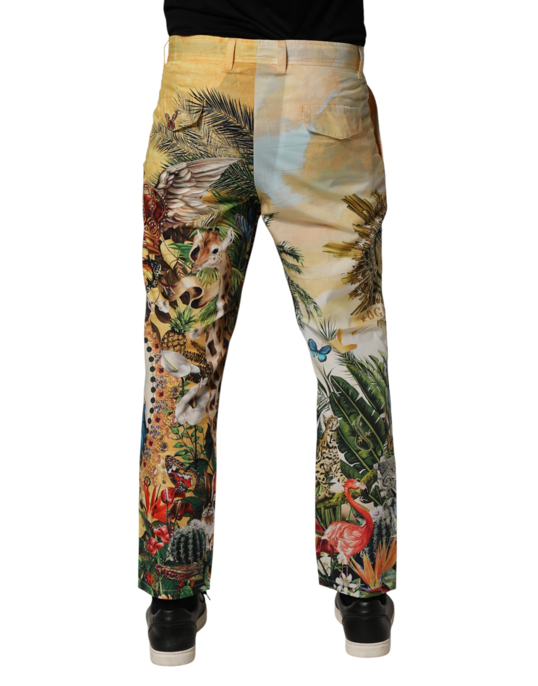Dolce & Gabbana Multicolor Tropical King Lounge Trouser Pants | Regal Royce