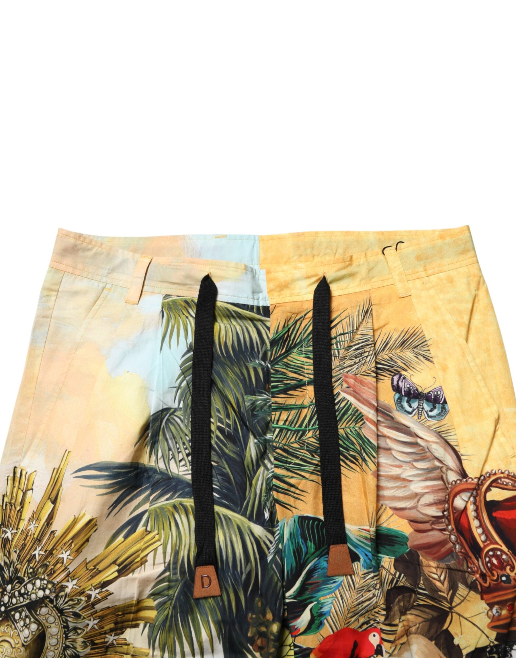 Dolce & Gabbana Multicolor Tropical King Lounge Trouser Pants | Regal Royce