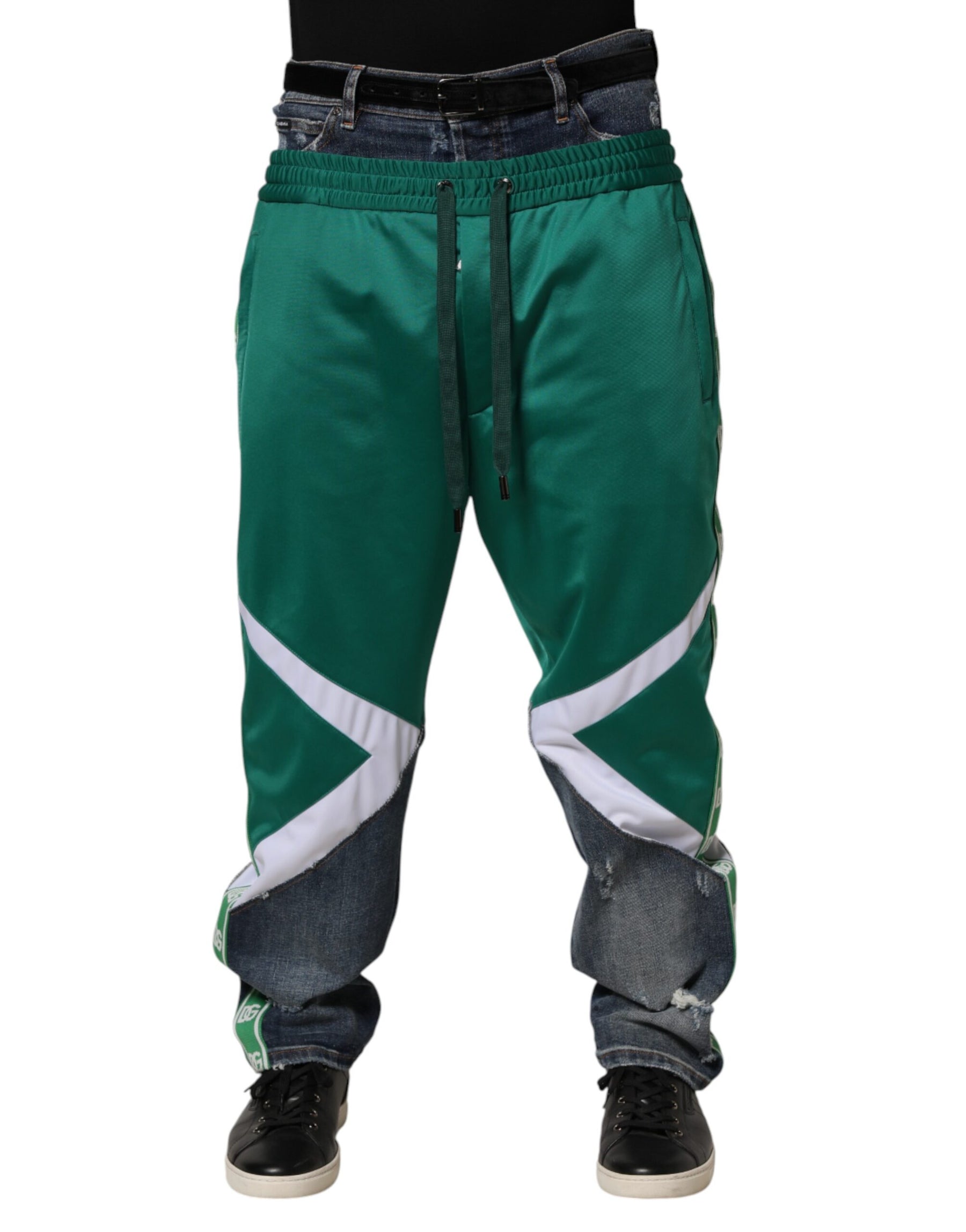 Dolce & Gabbana Multicolor Panelled Straight-Leg Denim Jeans | Regal Royce