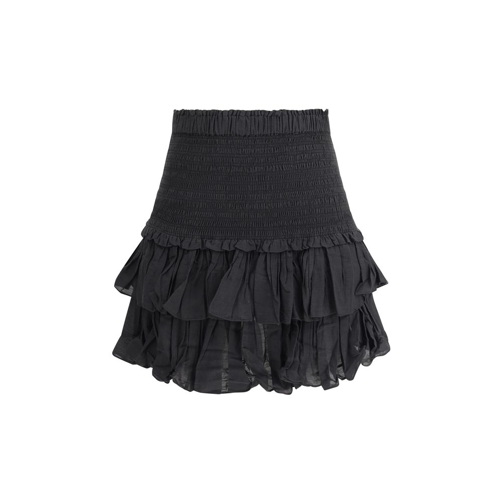 Marant Etoile Black Cotton Mini Skirt | Regal Royce
