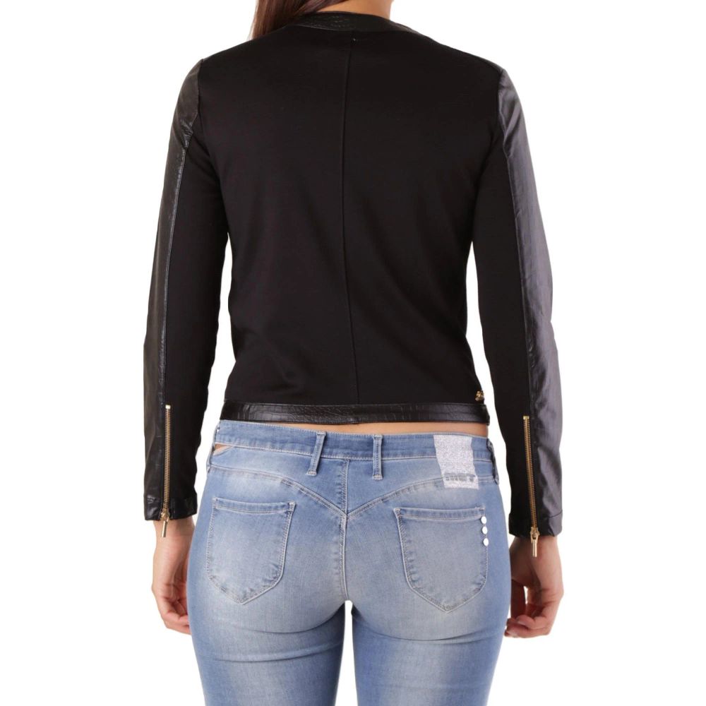 Met Black Viscose Biker Jacket | Regal Royce