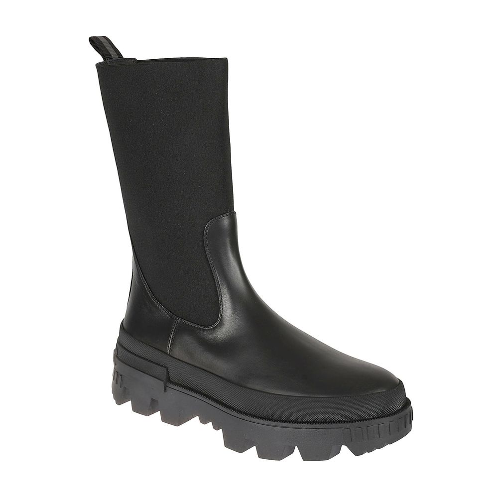 Moncler Black Calfskin Ankle Boots | Regal Royce