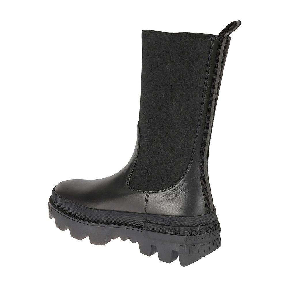Moncler Black Calfskin Ankle Boots | Regal Royce
