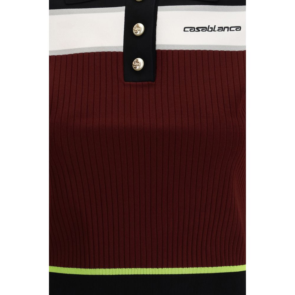 Casablanca Multicolor Viscose Polo Shirt | Regal Royce