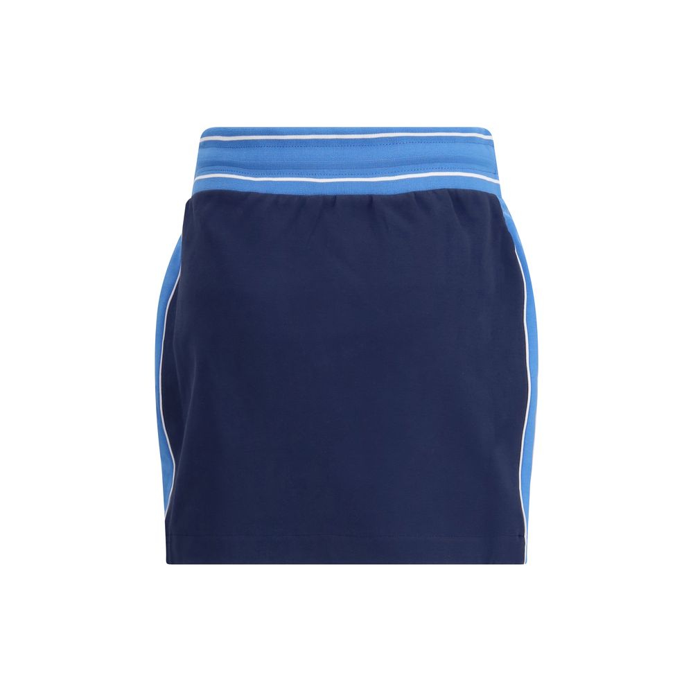 Casablanca Blue Cotton Mini Skirt | Regal Royce