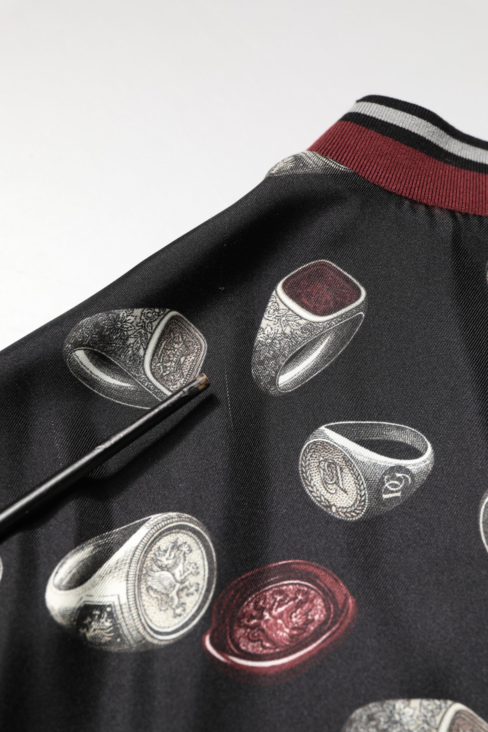 Dolce & Gabbana Black Ring Print CrewNeck Sweatshirt  Sweater | Regal Royce