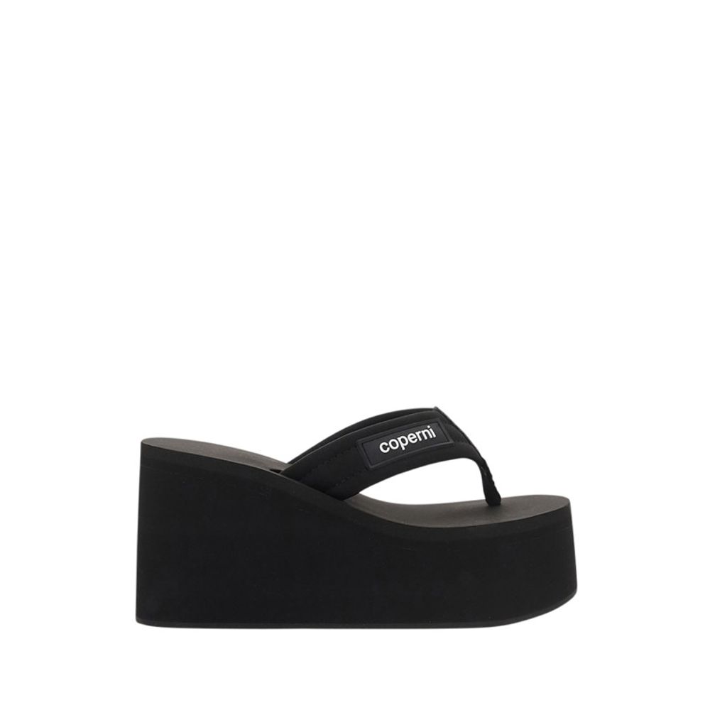 Coperni Black Polyamide Platform Sandals | Regal Royce