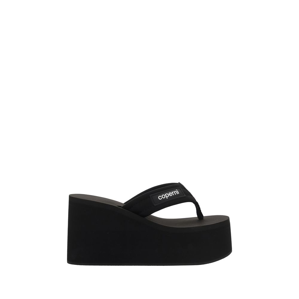 Coperni Black Polyamide Platform Sandals | Regal Royce